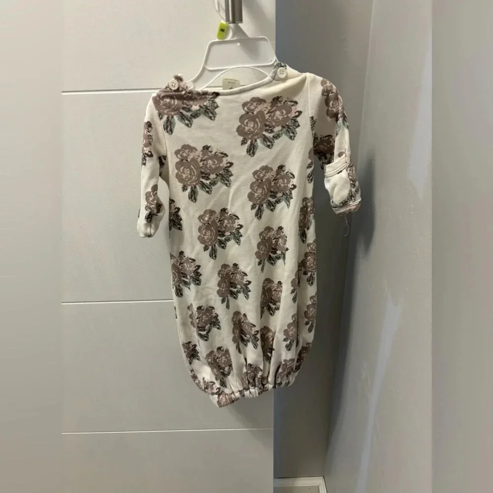 Kate Quinn 100% Organic Cotton Gown Retail $38 Price $26 0-3 M Rose